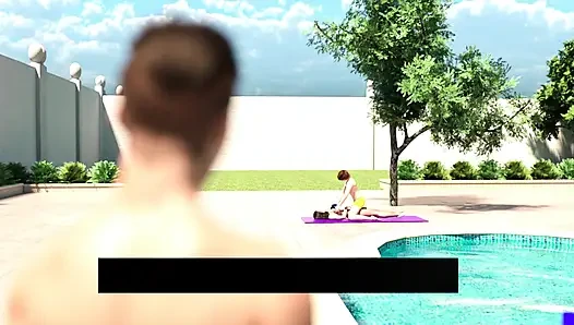 Matias Caught Alfred Massaging His Stepmom Big Boobs On Swimming Pool