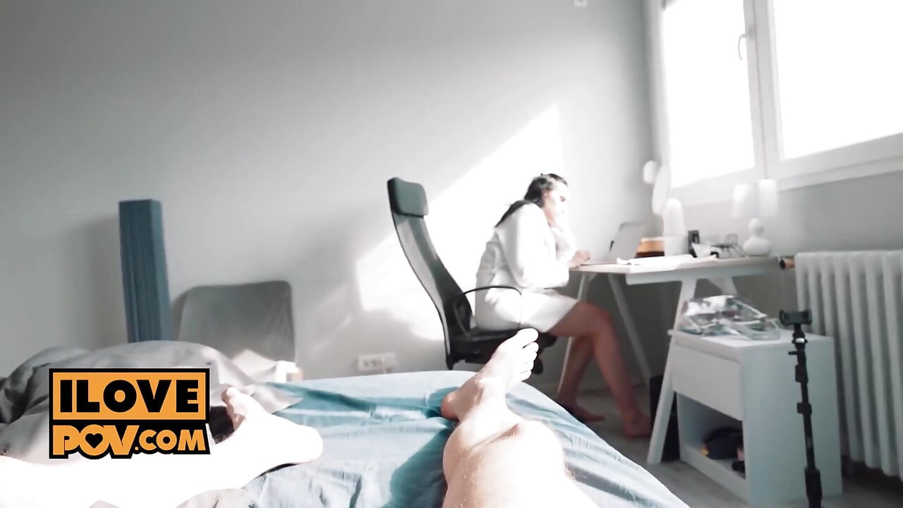 Busty Cock Whore Kiss Cat Blows and Foot Fucks You in POV