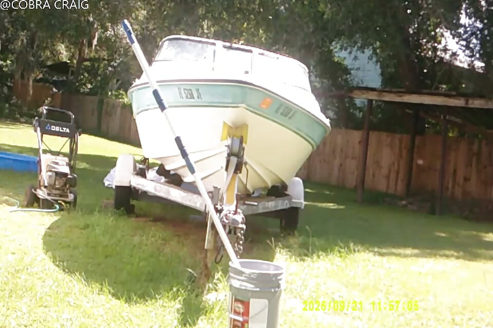9-21-26 COBRA STARTS THE BOAT THE WHOLE TIME BIT CH ING THE LADY NEXT DOOR IS A HI IQ MORON AND THE LOVE BUGS.