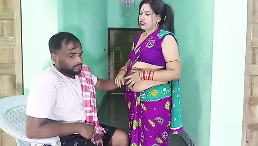 Sexy indian housewife chitting her husband, fucking by a gas delivery boy