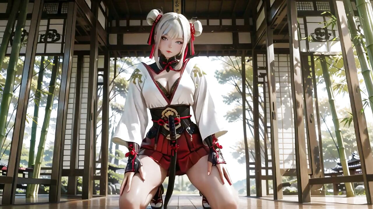 Crveno-beli kimono ratnik!