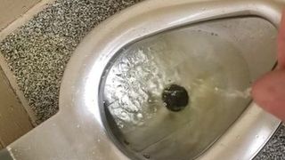 guy pisses everywhere in public bathroom 2
