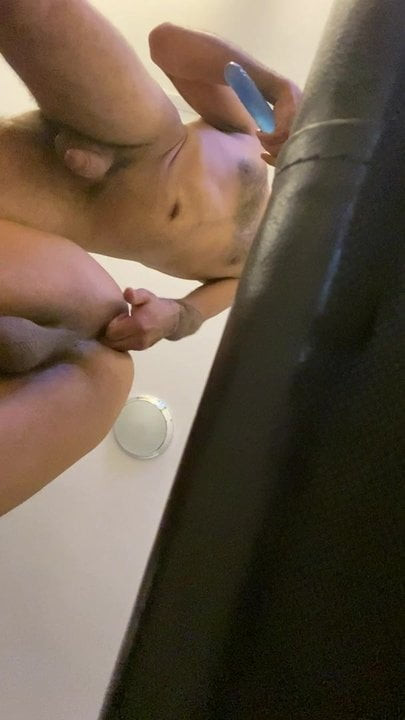 Dildo play then daddy fucks his boy