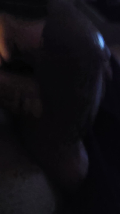 Massaging my cock alone on the sofa in the evening