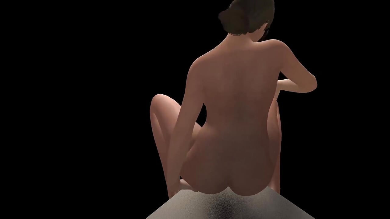 MILF Using the Corner of the Washing Machine - 3D Porn