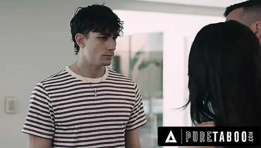 PURE TABOO Shocked Stud Catches Twisted New StepAunt Ivy Ireland Getting Free Used In The Kitchen