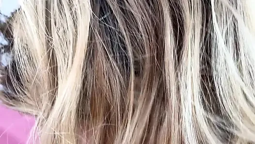 Blonde MILF Sucking a Dick in POV