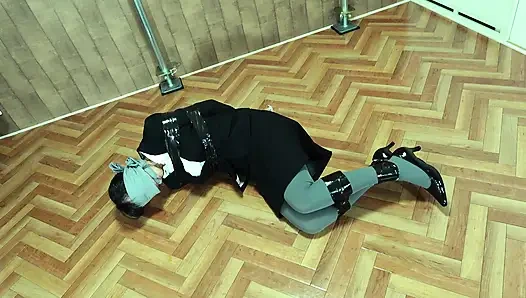 The Targeted Office Lady Was Tied up with Tape