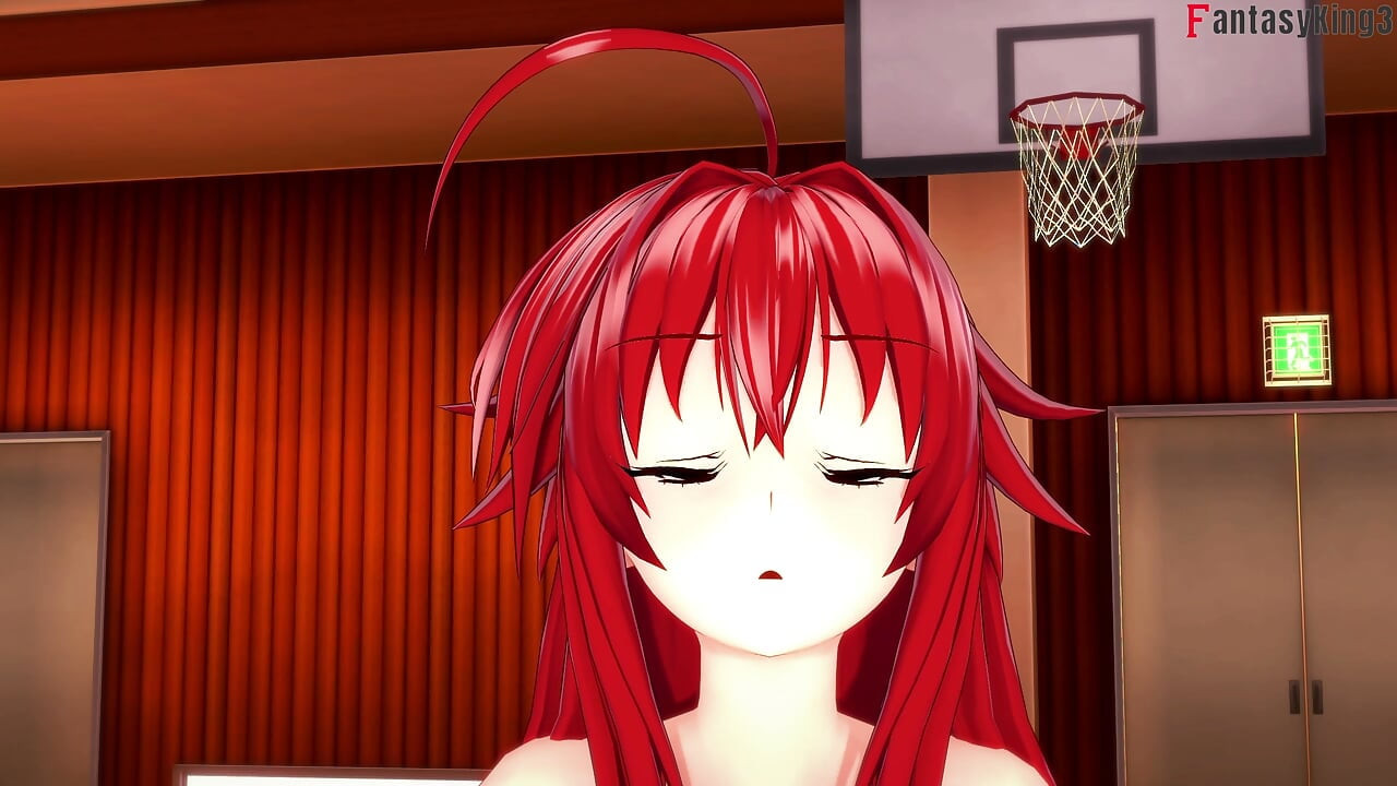Rias Gremory verführt mich und lädt mich zum Ficken in der Turnhalle ein – DXD NTR-Madness-Serie
