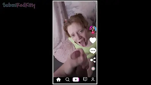 FILM ÇEKMEYI BıRAK! Üvey erkek kardeşim TikTok yapıyorum için beni sertçe sikiyor