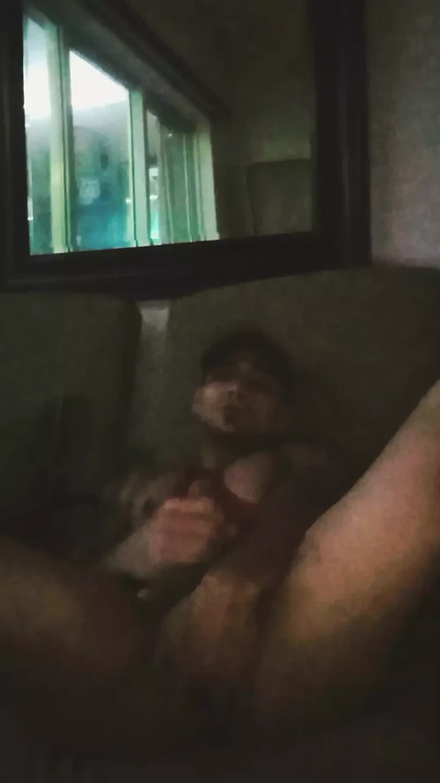 HUNK HOTTIE ON BALCONY PLAYS WITH HIS HOLE AND STROKES HIS DICK UNTIL HE EXPLODES ALL OVER HIS PHONE
