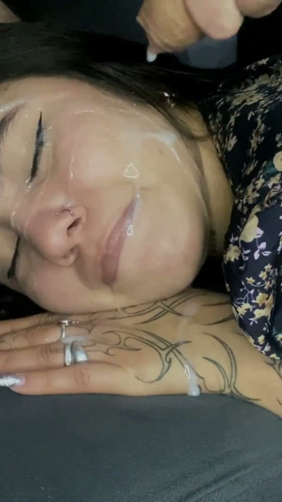 Petite Kim Covered in Cumshot | Clip 1