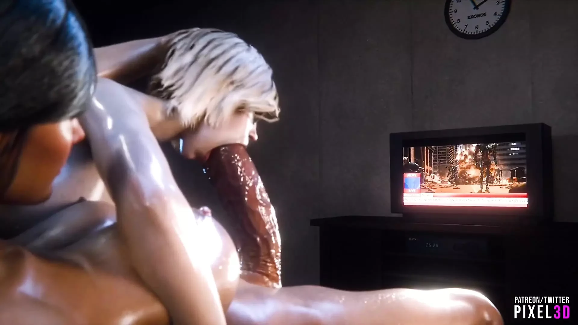 D3d Pixel3d Thick Booty Babe Craves Cum: Hardcore Pounding and Gaping