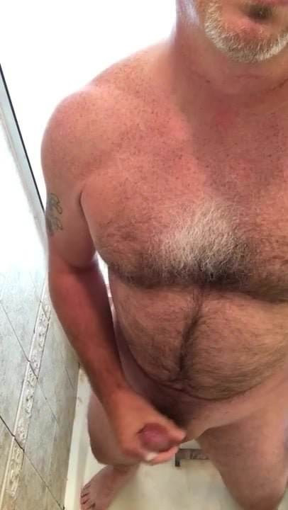 Jacking off in the shower