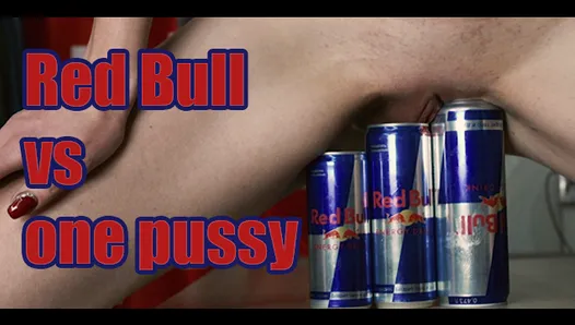 Tiffany rides on red bull cans and cum