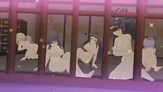 Сексуальный финишер команды Senran Kagura, скрытая комната, подборка