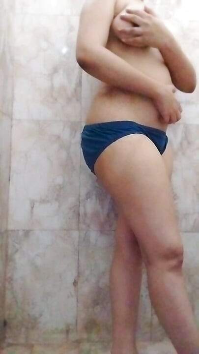 Hot Village girl take shower in home town