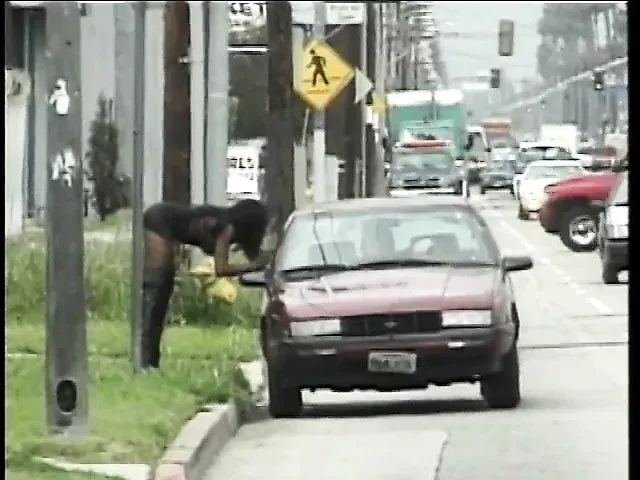Black whore deepthroats white dick before fucking