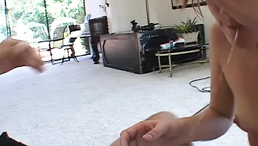 Hot Brunette Sucks and Rides Big Black Cock