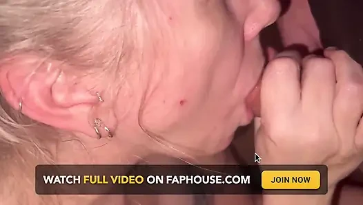 Wifey Gives You Amazing Head, Takes Your Huge Load in Her Mouth