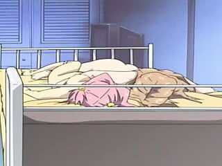 Hentai Yuri auf dem Bett