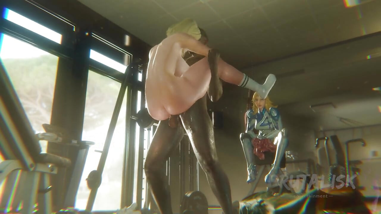 Emma Frost In The Gym
