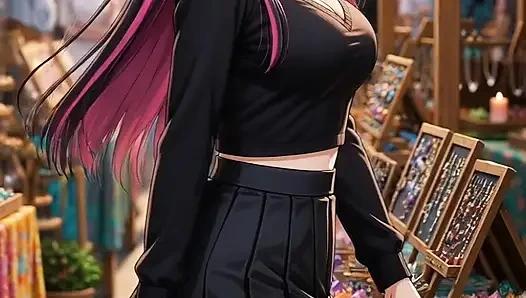 Emo Goth, mädchen, erstes date, WICHsanleitung im geparkten auto, neckt muschi und kommt mit dir