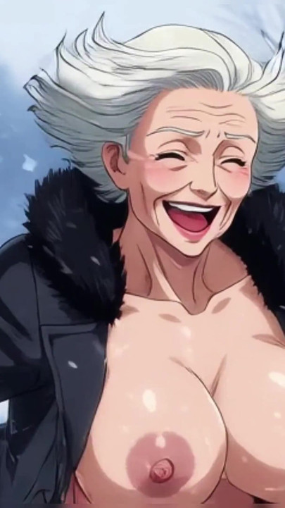Ai Cartoon Granny Outdoor Titties