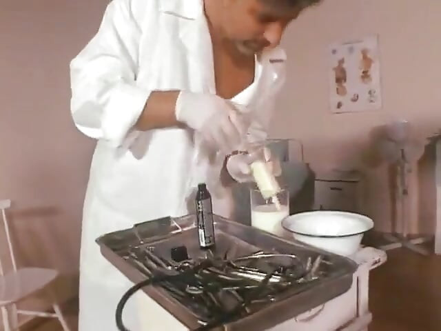 Superb blonde nurse gets anally slammed by a horny doctor