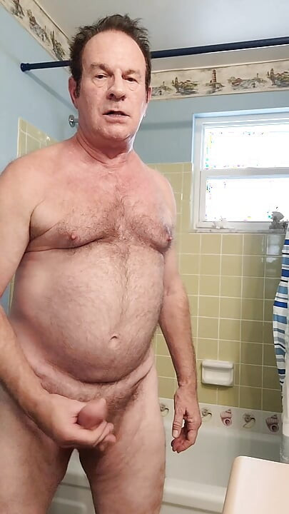 Grandpa Cum in the Shower