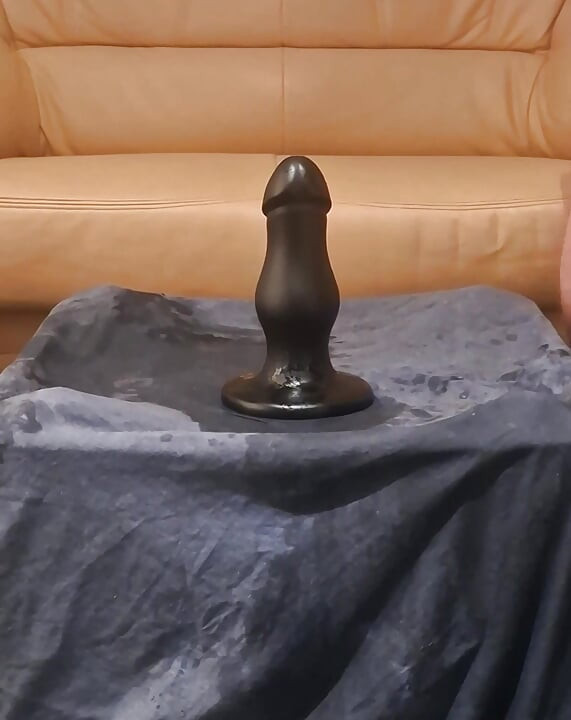 Solo male extreme anal dildo - huge toy