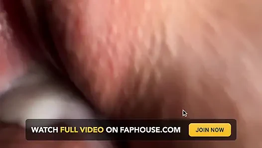 Extremely close up fuck tight creamy pussy