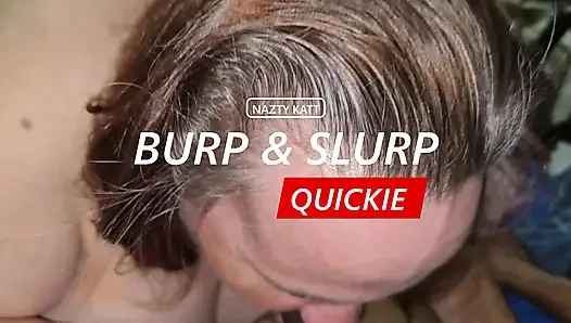Nazty Katt Burp &slurp Quickie
