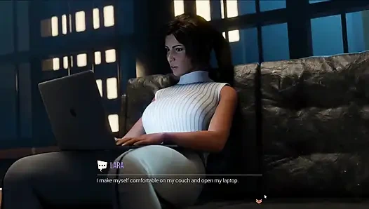 Croft Adventures Hentai Пародия Эп.7 Большой чёрный член и тройничок с библиотекарем!