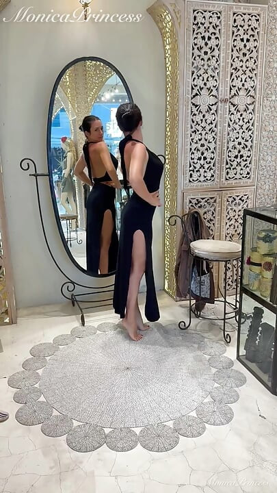 Sexy Balinese Outfits Try on in Boutique