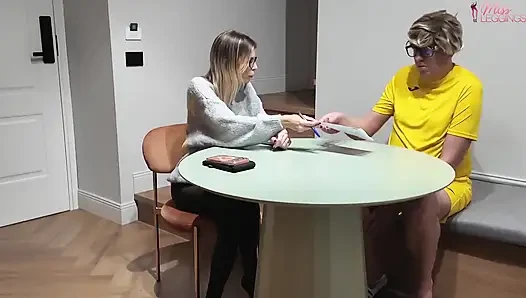 Stepmom Framed by the Perverted Demands of Her Petty Stepson Reluctantly Helps Him with the Sperm Test