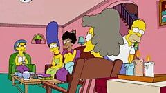 The Simpsons - Lindsey Naegle küsst Marge Simpson
