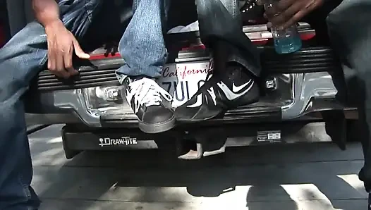 Hot Black Sucks and Fucks Big Black Cock Doggy