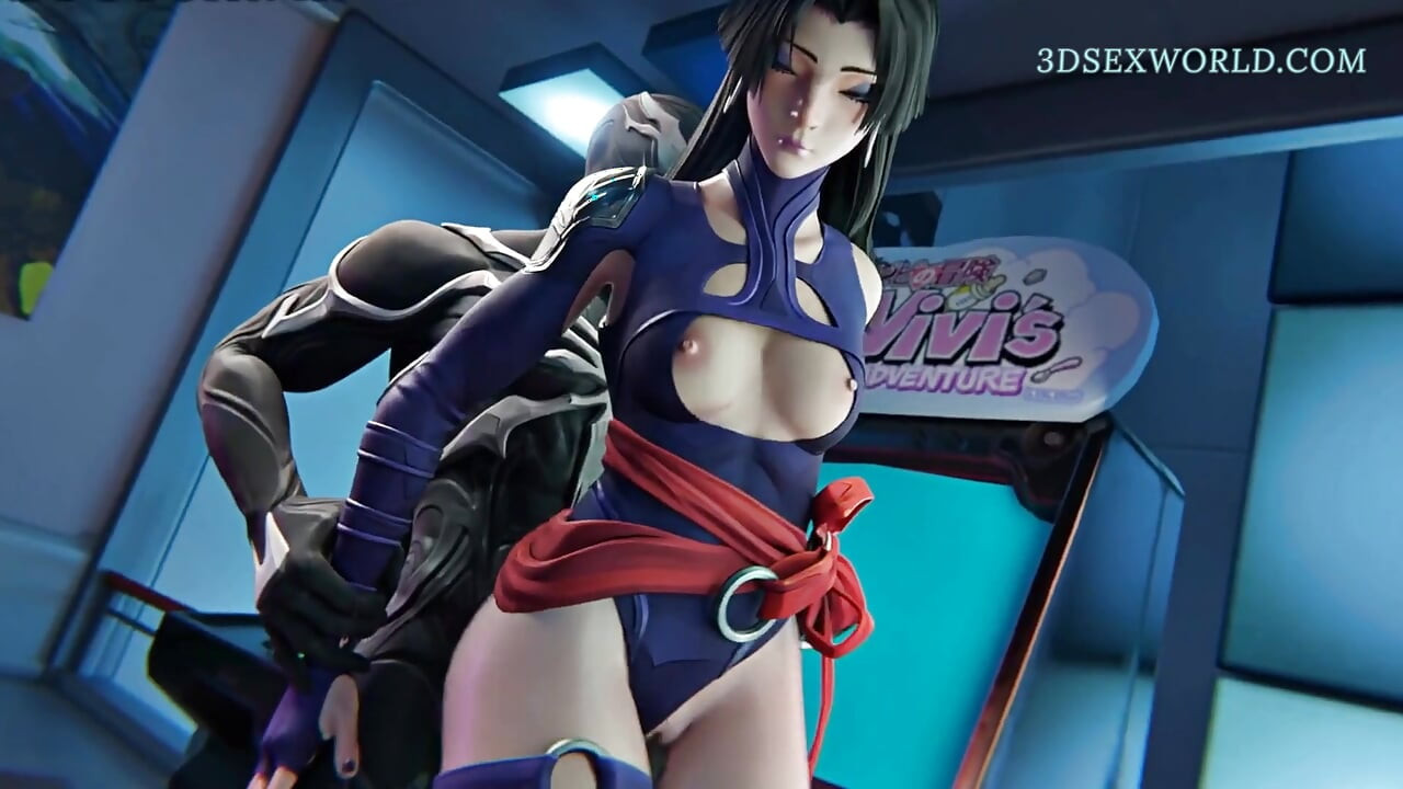 Misforståelsen: Psylocke X Venom (3D Anime Porno)