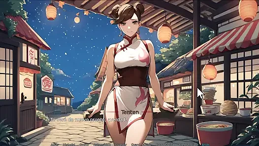 Kunoichi TenTen genießt es, zu lutschen