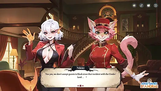 Hotel Tales Gameplay Part 2 - Exploring the Living Hotel and Meeting the Huntress Griselda