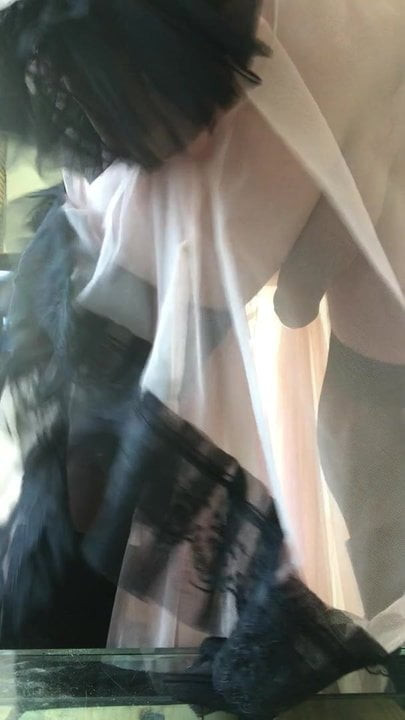 Lingerie cumshot
