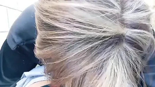 Sex with a mature stepmother outdoors, she has a big ass and gives me a great blowjob