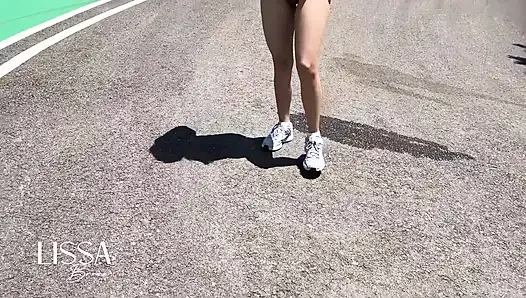 Couple Has Risky Sex in a Public Viewing Point