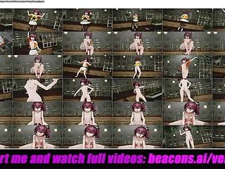 Matsuri - Linda adolescente bailando + Desnudándose gradualmente + Vaquera sexy (HENTAI 3D)