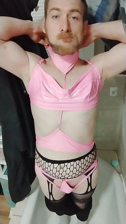 FAGGOT SLUTTY FUCKHOLE RIDES GAPING COLOSSAL DILDO IN LINGERE CUCKOLD SWINGER