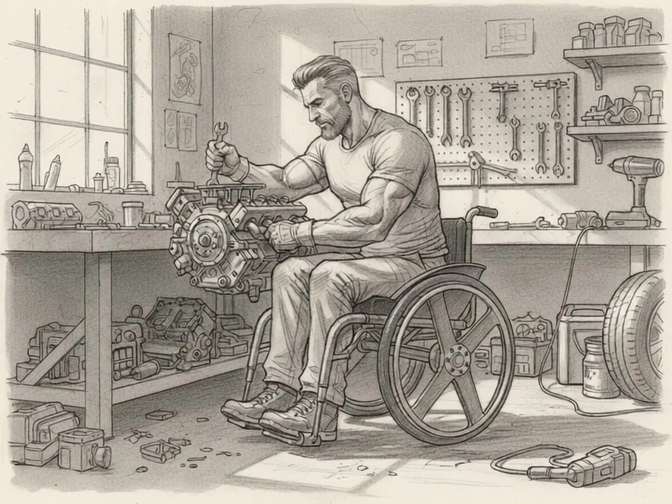 Wheels' little Workshop.