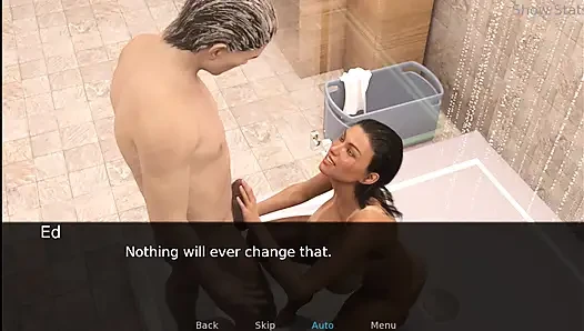 Проект горячая жена No41 - Ed покрыл лицо Merry спермой.