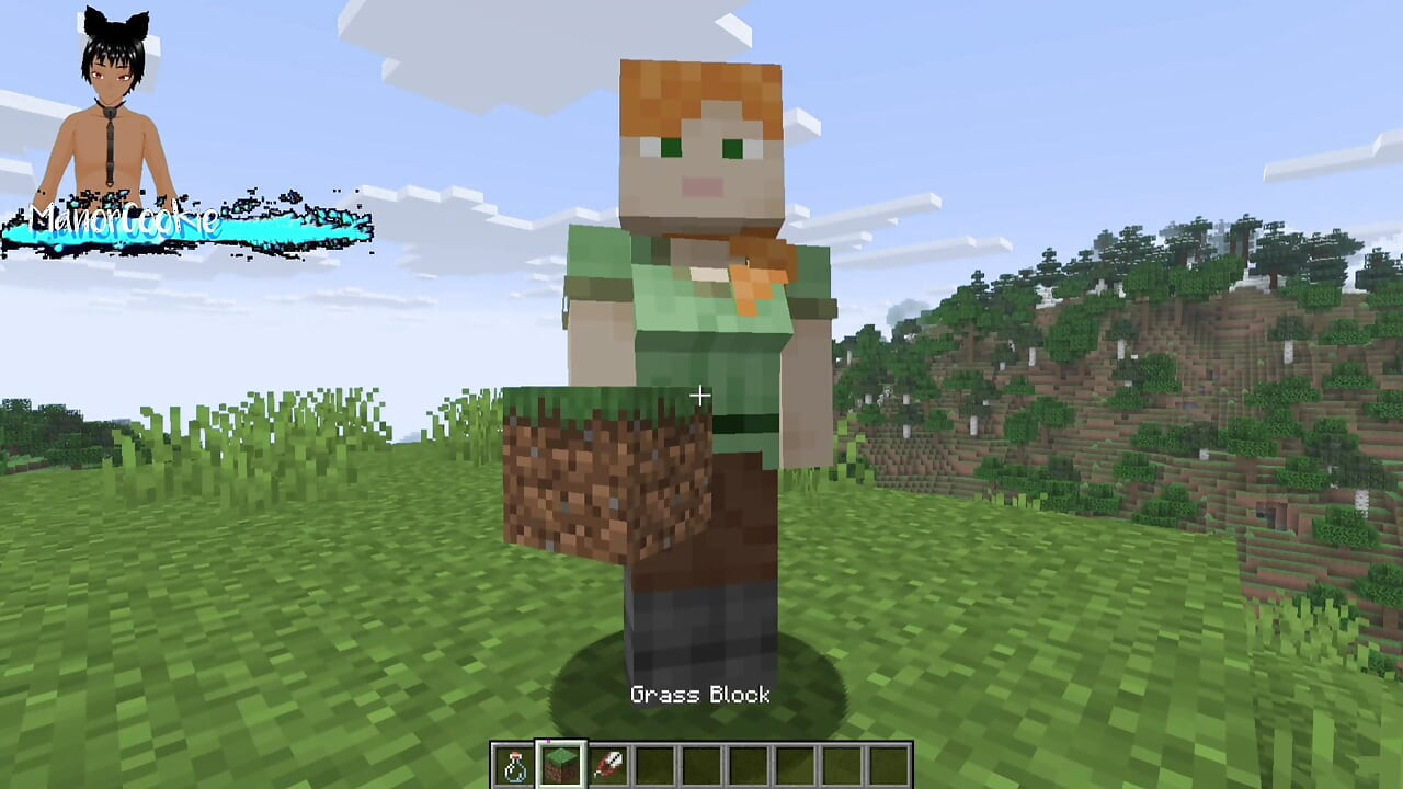 Minecraft mod Needs of Nature - Steve and alex masturbating and showing off some features! Like Cum!