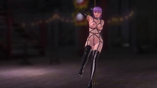 Ayane в ремнях сбруи - сексуально танцует для тебя!